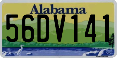 AL license plate 56DV141