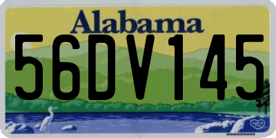 AL license plate 56DV145