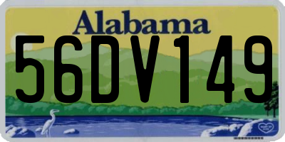 AL license plate 56DV149