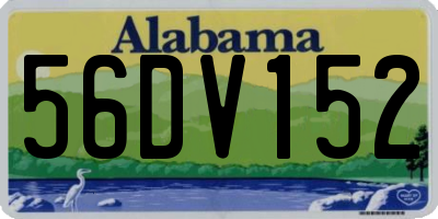 AL license plate 56DV152