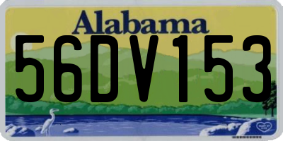 AL license plate 56DV153
