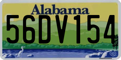 AL license plate 56DV154