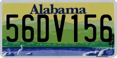 AL license plate 56DV156