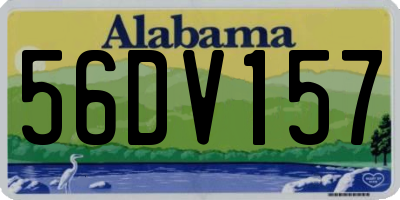 AL license plate 56DV157
