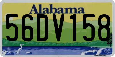 AL license plate 56DV158
