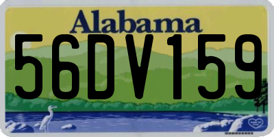 AL license plate 56DV159