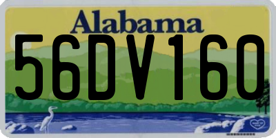 AL license plate 56DV160