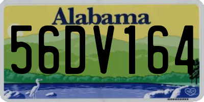 AL license plate 56DV164