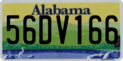 AL license plate 56DV166
