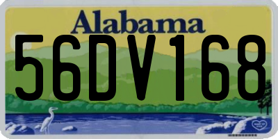 AL license plate 56DV168