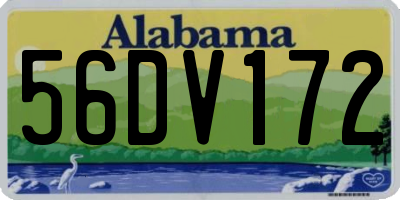 AL license plate 56DV172