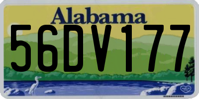 AL license plate 56DV177
