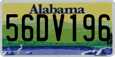 AL license plate 56DV196