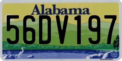 AL license plate 56DV197