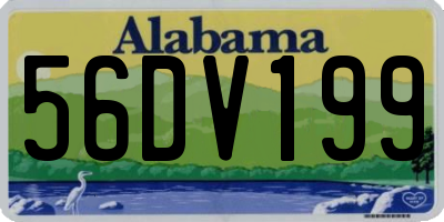 AL license plate 56DV199