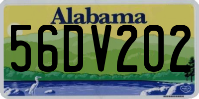 AL license plate 56DV202