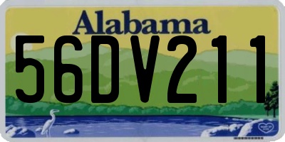 AL license plate 56DV211