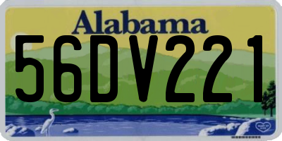 AL license plate 56DV221