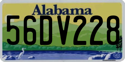 AL license plate 56DV228