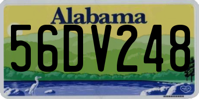 AL license plate 56DV248