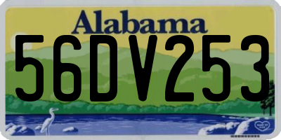 AL license plate 56DV253