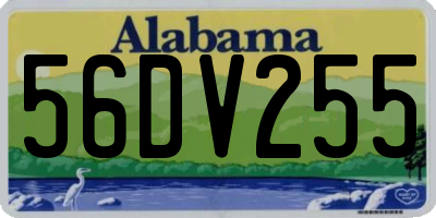 AL license plate 56DV255