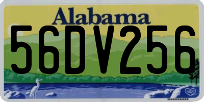 AL license plate 56DV256