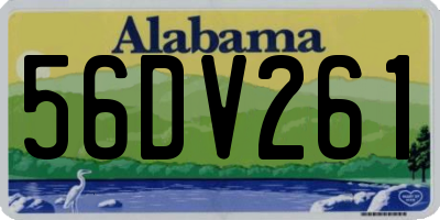 AL license plate 56DV261
