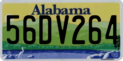 AL license plate 56DV264
