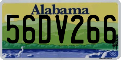 AL license plate 56DV266