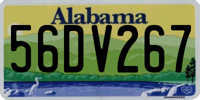 AL license plate 56DV267