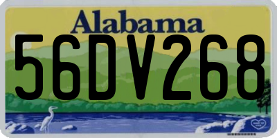 AL license plate 56DV268