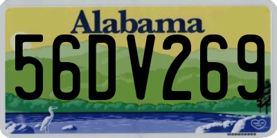 AL license plate 56DV269