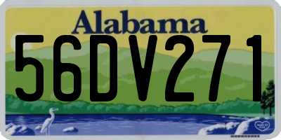 AL license plate 56DV271