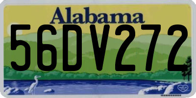 AL license plate 56DV272