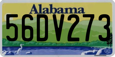 AL license plate 56DV273