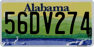 AL license plate 56DV274