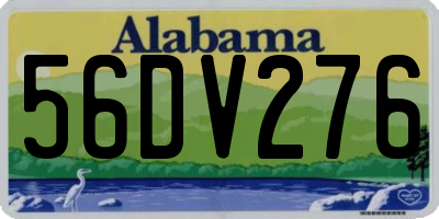 AL license plate 56DV276