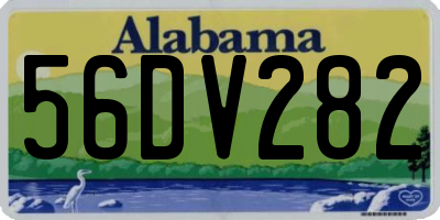 AL license plate 56DV282