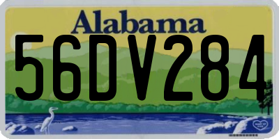 AL license plate 56DV284