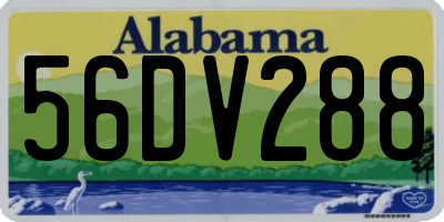 AL license plate 56DV288