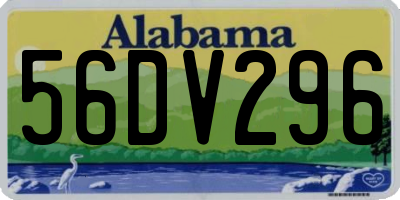 AL license plate 56DV296