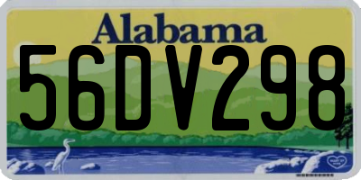 AL license plate 56DV298