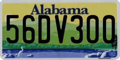 AL license plate 56DV300