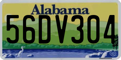 AL license plate 56DV304