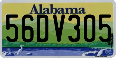 AL license plate 56DV305