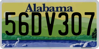 AL license plate 56DV307