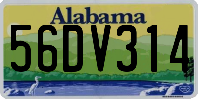 AL license plate 56DV314