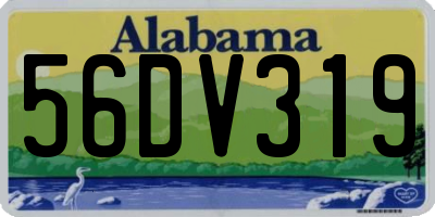 AL license plate 56DV319
