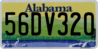 AL license plate 56DV320